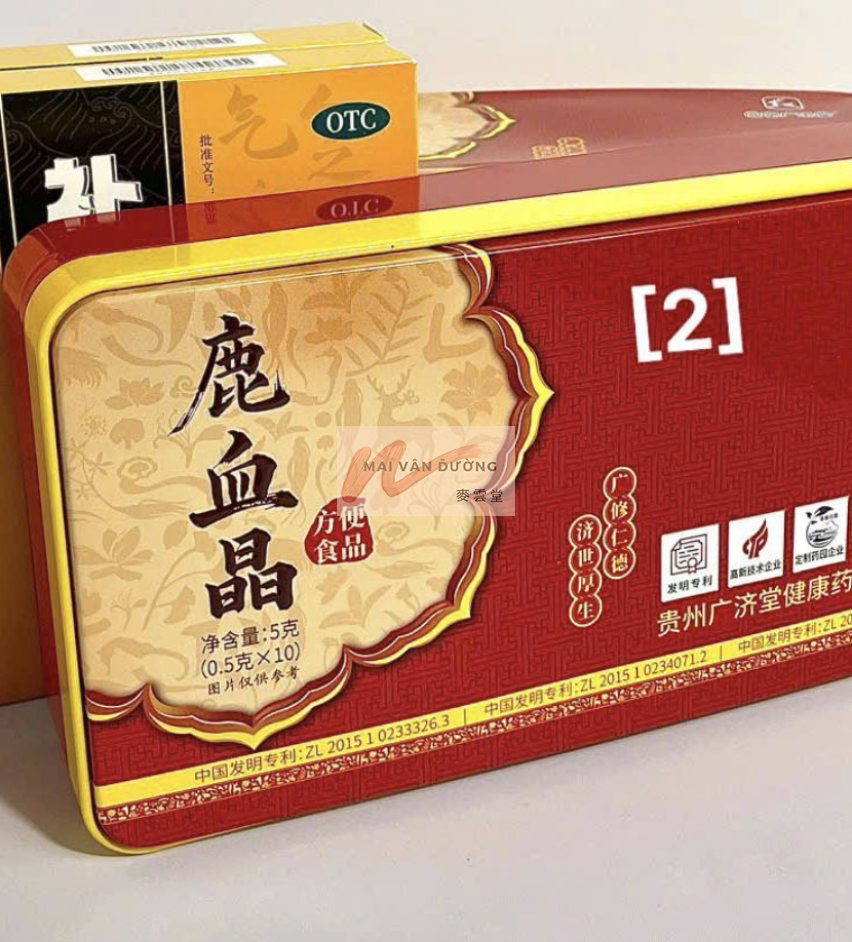 鹿血晶 – Tinh thể huyết hươu. 